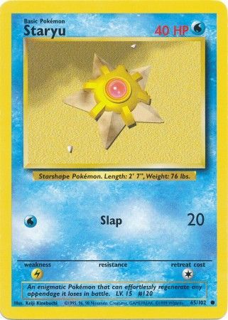 Staryu (65/102) [Base Set Unlimited] | Deep Dive Games St. Marys