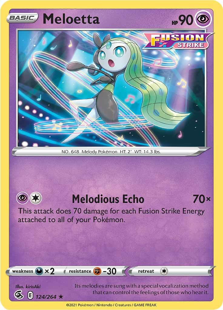 Meloetta (124/264) [Sword & Shield: Fusion Strike] | Deep Dive Games St. Marys