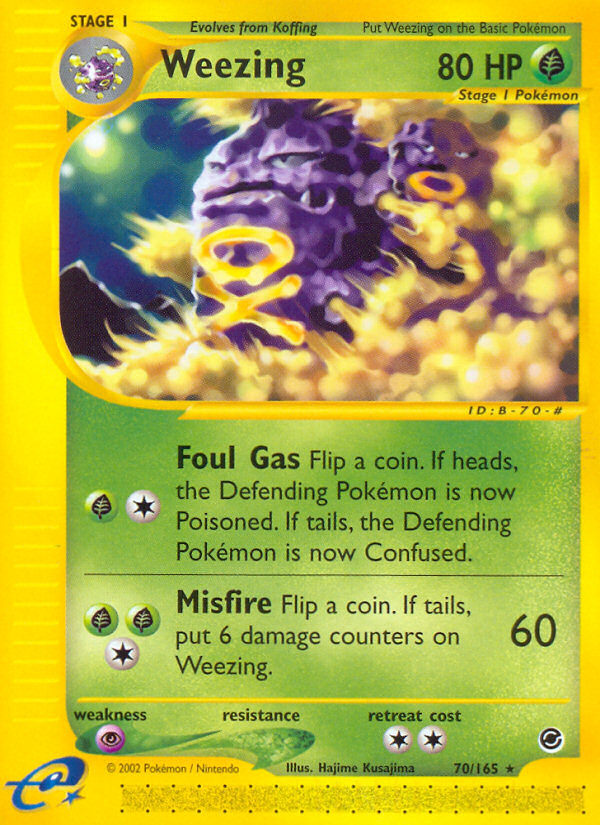 Weezing (70/165) [Expedition: Base Set] | Deep Dive Games St. Marys