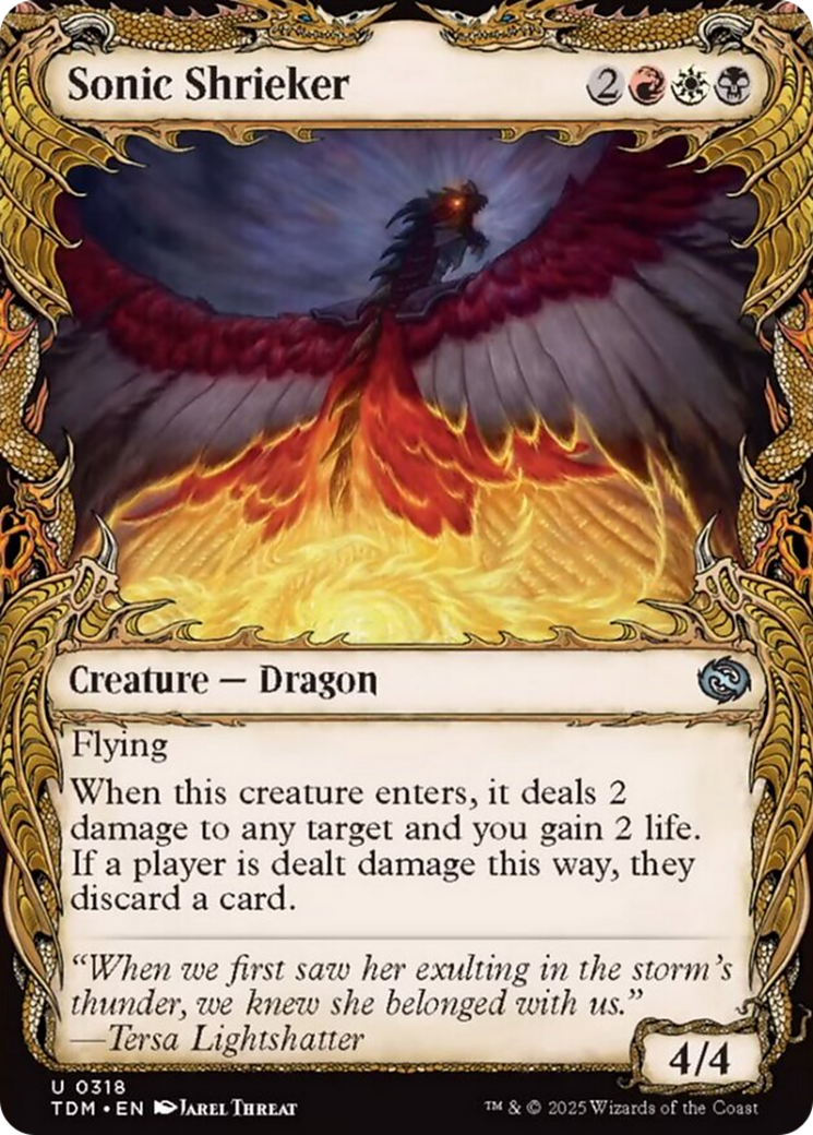 Sonic Shrieker (Showcase) [Tarkir: Dragonstorm] | Deep Dive Games St. Marys