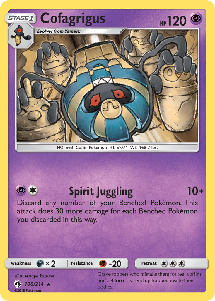 Cofagrigus (100/214) [Sun & Moon: Lost Thunder] | Deep Dive Games St. Marys