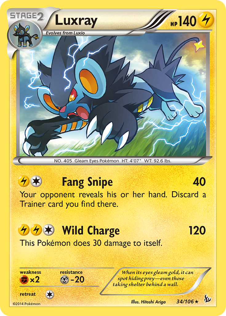 Luxray (34/106) [XY: Flashfire] | Deep Dive Games St. Marys