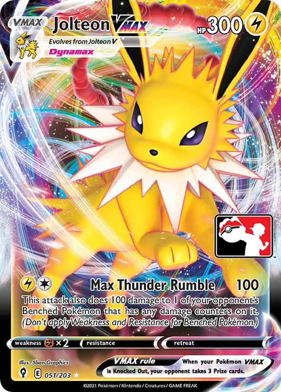 Jolteon VMAX (051/203) [Prize Pack Series One] | Deep Dive Games St. Marys