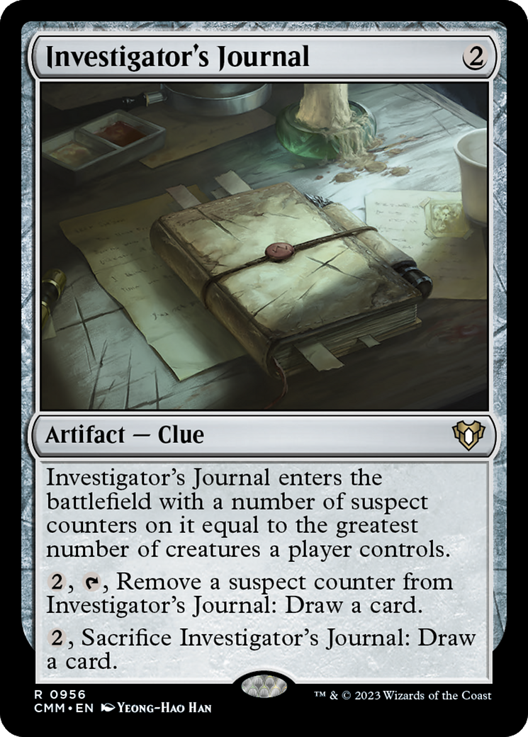 Investigator's Journal [Commander Masters] | Deep Dive Games St. Marys