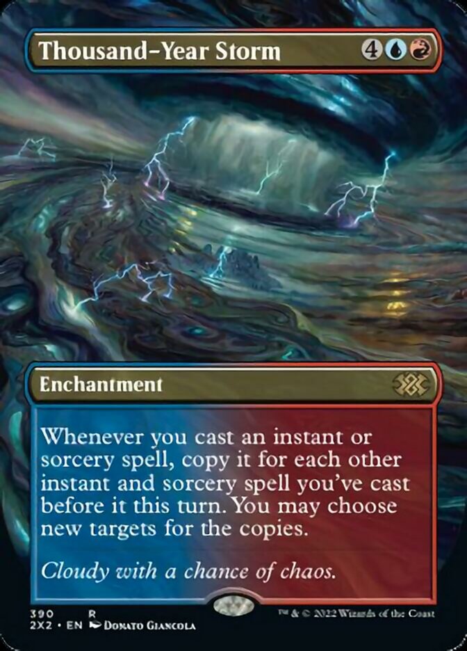 Thousand-Year Storm (Borderless Alternate Art) [Double Masters 2022] | Deep Dive Games St. Marys