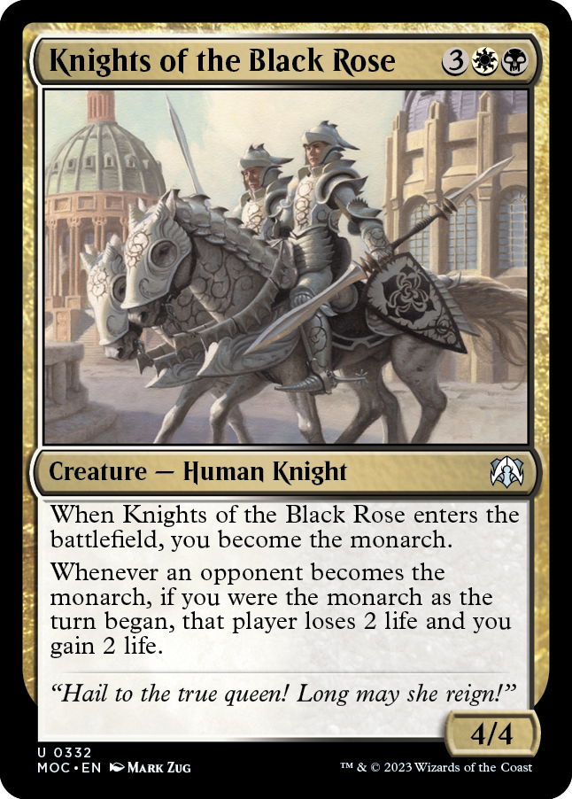 Knights of the Black Rose [March of the Machine Commander] | Deep Dive Games St. Marys