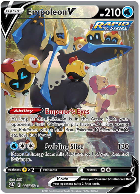 Empoleon V (146/163) [Sword & Shield: Battle Styles] | Deep Dive Games St. Marys