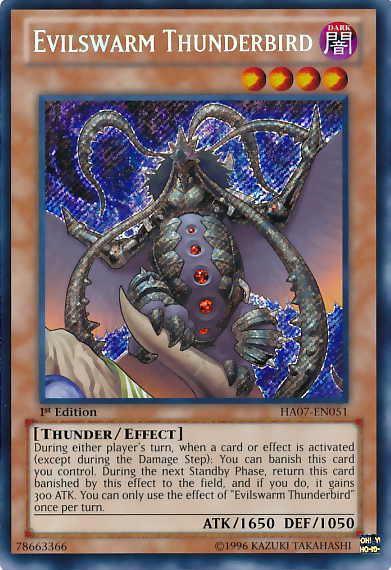 Evilswarm Thunderbird [HA07-EN051] Secret Rare | Deep Dive Games St. Marys