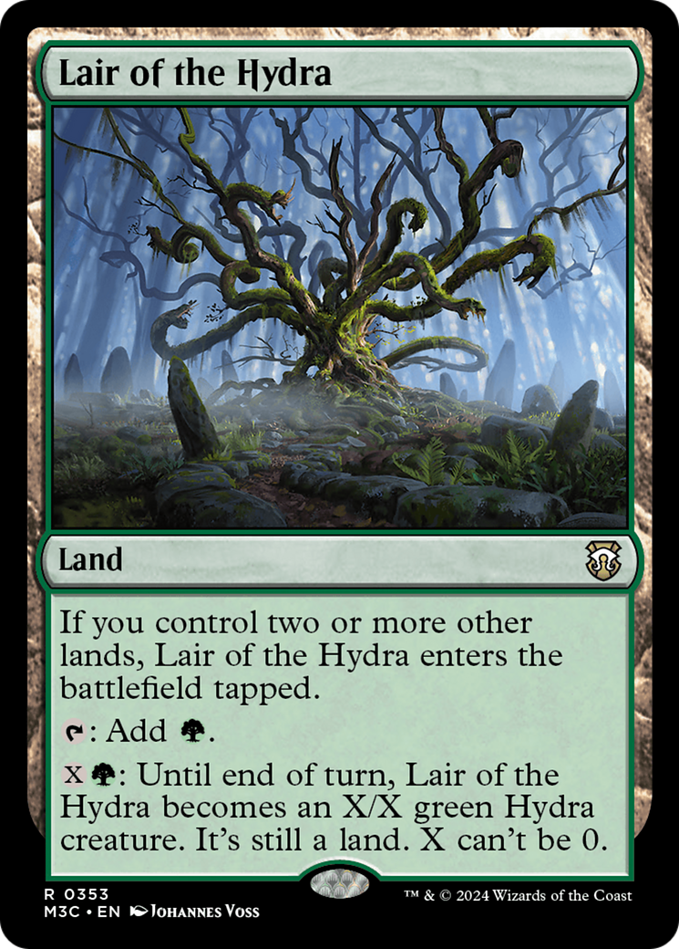 Lair of the Hydra (Ripple Foil) [Modern Horizons 3 Commander] | Deep Dive Games St. Marys