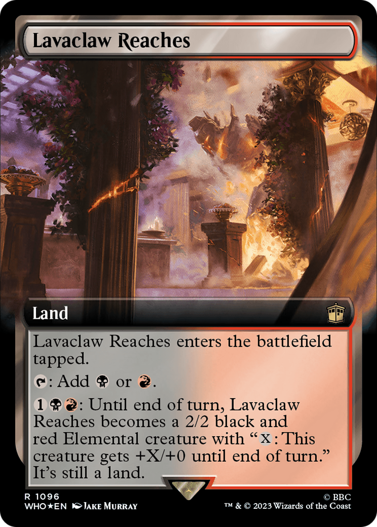 Lavaclaw Reaches (Extended Art) (Surge Foil) [Doctor Who] | Deep Dive Games St. Marys