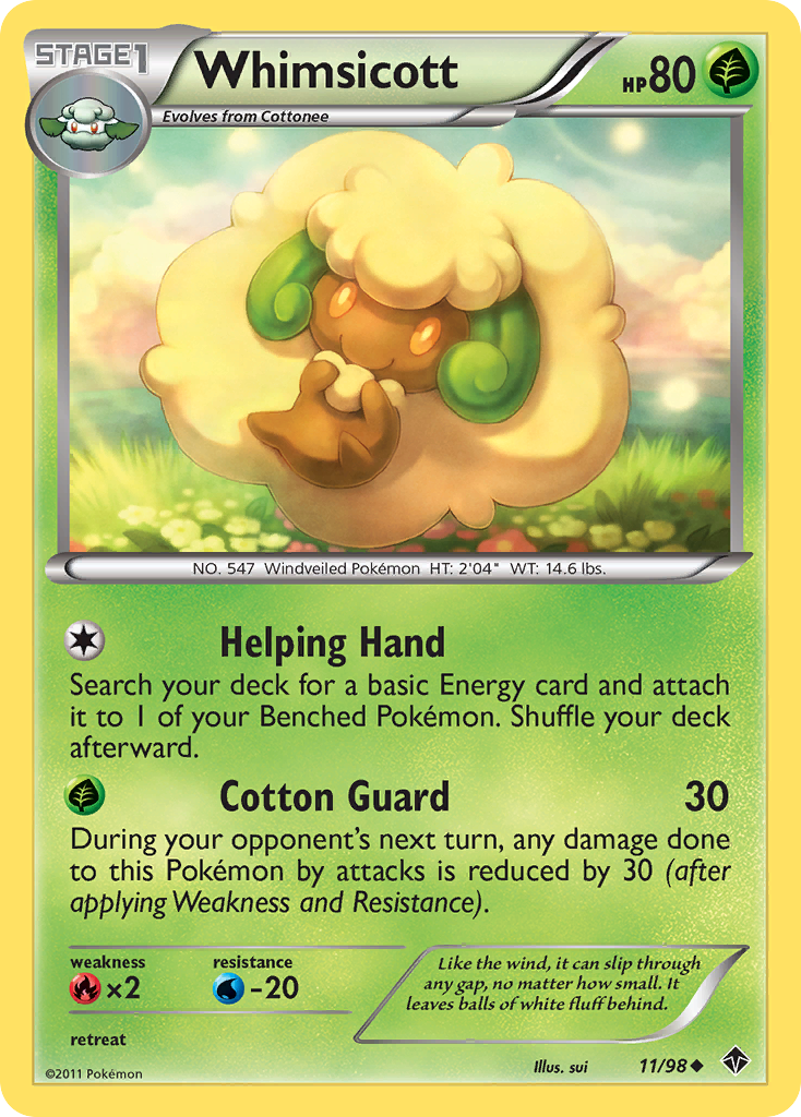 Whimsicott (11/98) [Black & White: Emerging Powers] | Deep Dive Games St. Marys