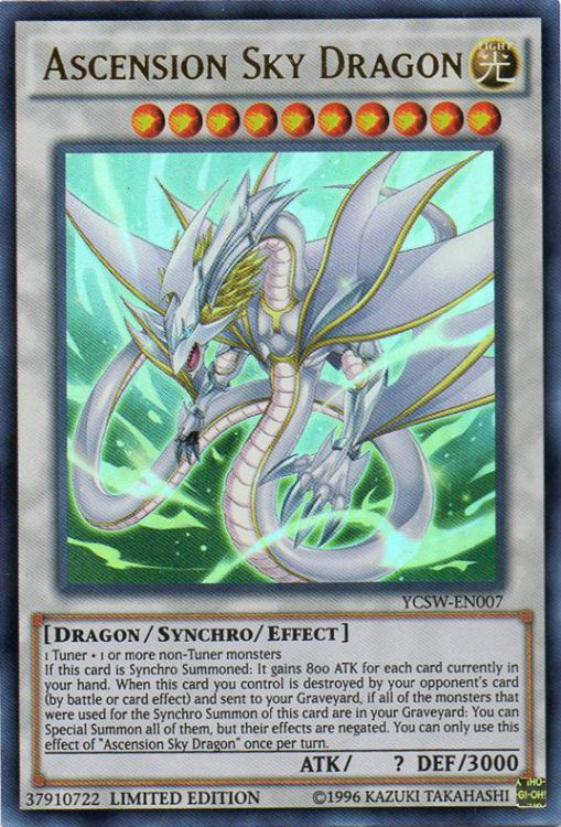 Ascension Sky Dragon [YCSW-EN007] Ultra Rare | Deep Dive Games St. Marys