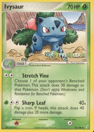 Ivysaur (35/100) (Prerelease Promo) [Nintendo: Black Star Promos] | Deep Dive Games St. Marys