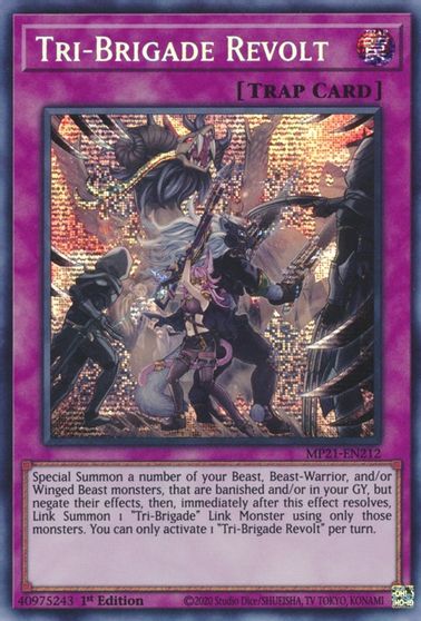 Tri-Brigade Revolt [MP21-EN212] Prismatic Secret Rare | Deep Dive Games St. Marys