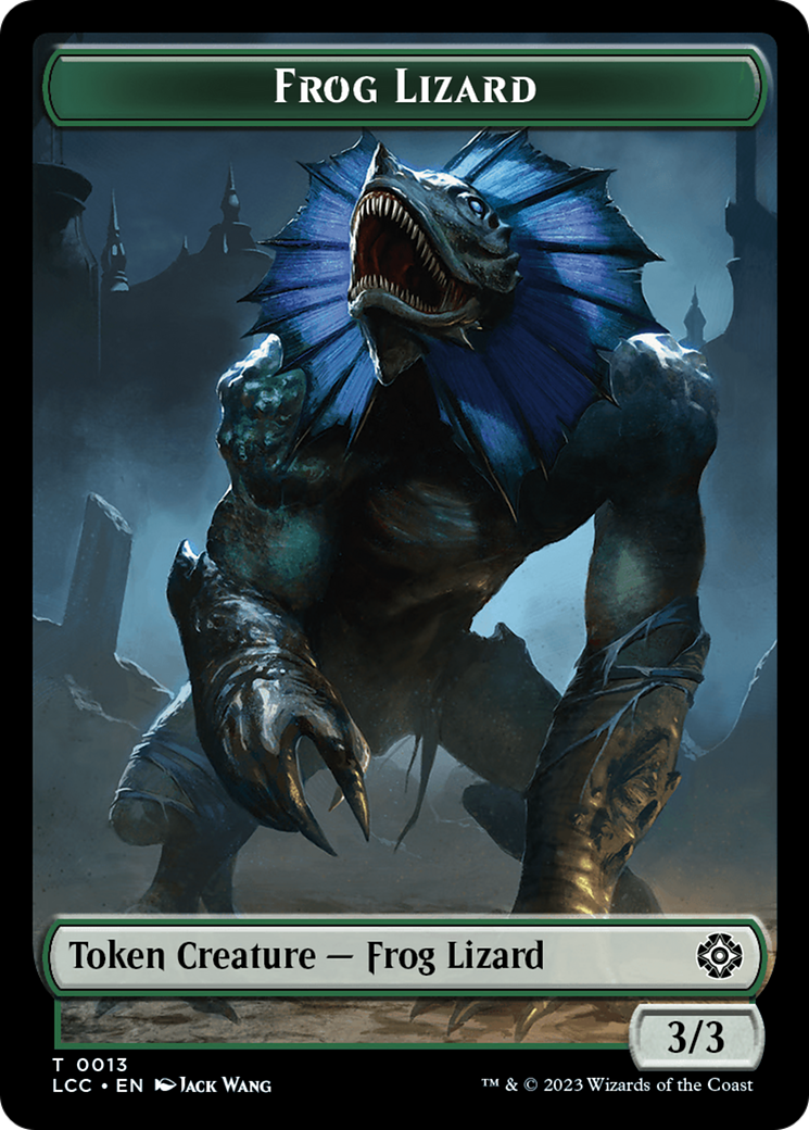 Frog Lizard // Merfolk (0003) Double-Sided Token [The Lost Caverns of Ixalan Commander Tokens] | Deep Dive Games St. Marys