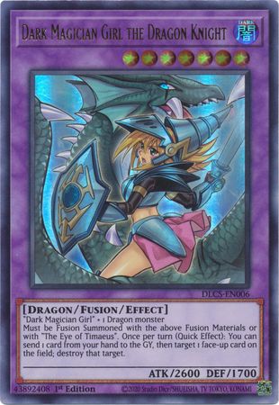 Dark Magician Girl the Dragon Knight (Alternate Art) (Purple) [DLCS-EN006] Ultra Rare | Deep Dive Games St. Marys