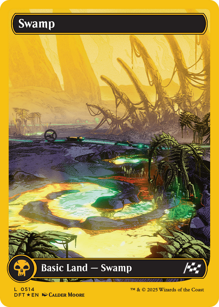 Swamp (0514) (First-Place Foil) [Aetherdrift] | Deep Dive Games St. Marys