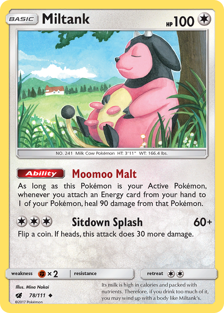 Miltank (78/111) [Sun & Moon: Crimson Invasion] | Deep Dive Games St. Marys