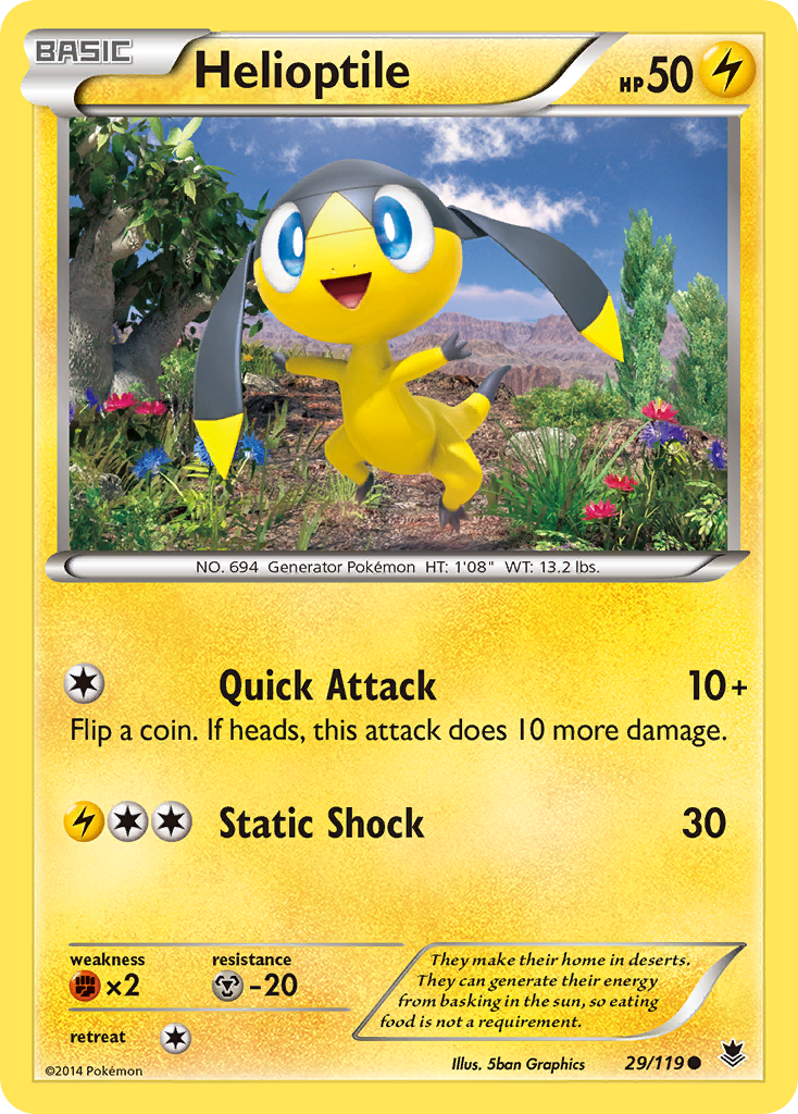 Helioptile (29/119) [XY: Phantom Forces] | Deep Dive Games St. Marys