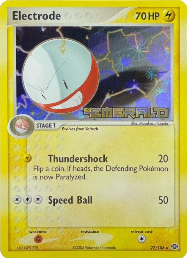 Electrode (27/106) (Stamped) [EX: Emerald] | Deep Dive Games St. Marys