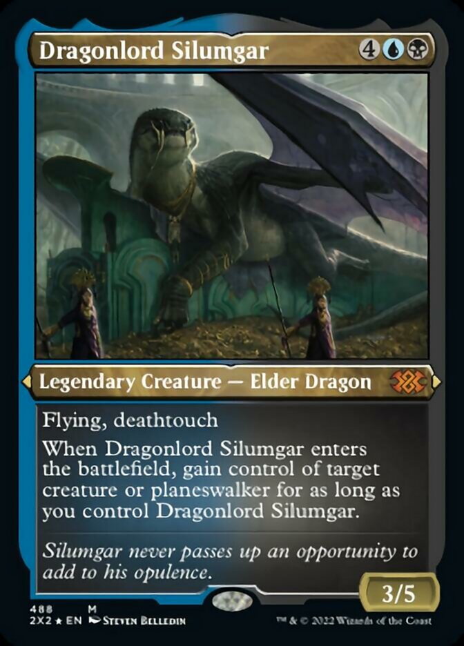 Dragonlord Silumgar (Foil Etched) [Double Masters 2022] | Deep Dive Games St. Marys