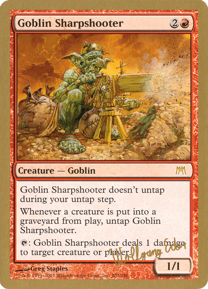 Goblin Sharpshooter (Wolfgang Eder) [World Championship Decks 2003] | Deep Dive Games St. Marys