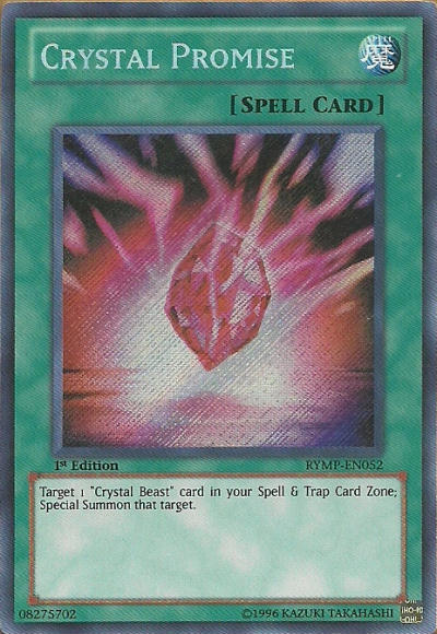 Crystal Promise [RYMP-EN052] Secret Rare | Deep Dive Games St. Marys