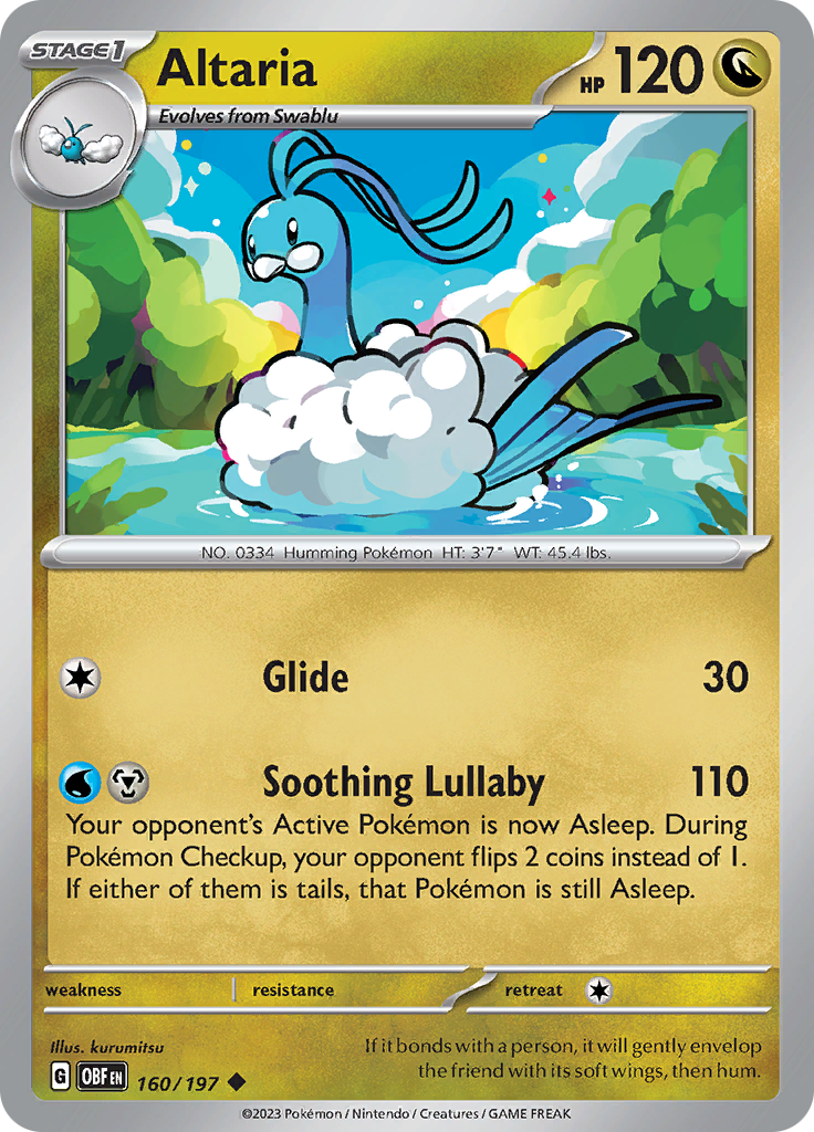 Altaria (160/197) [Scarlet & Violet: Obsidian Flames] | Deep Dive Games St. Marys