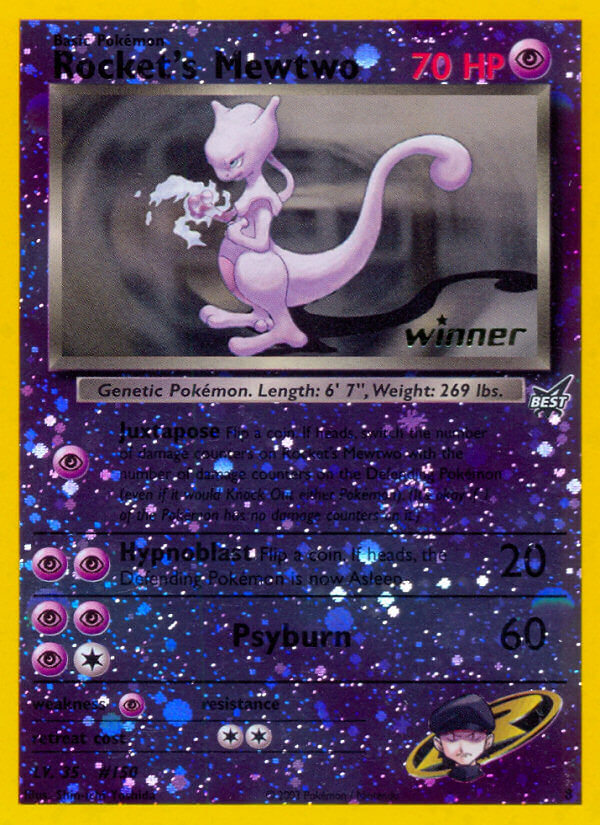 Rocket's Mewtwo (8) (Winner) [Best of Promos] | Deep Dive Games St. Marys