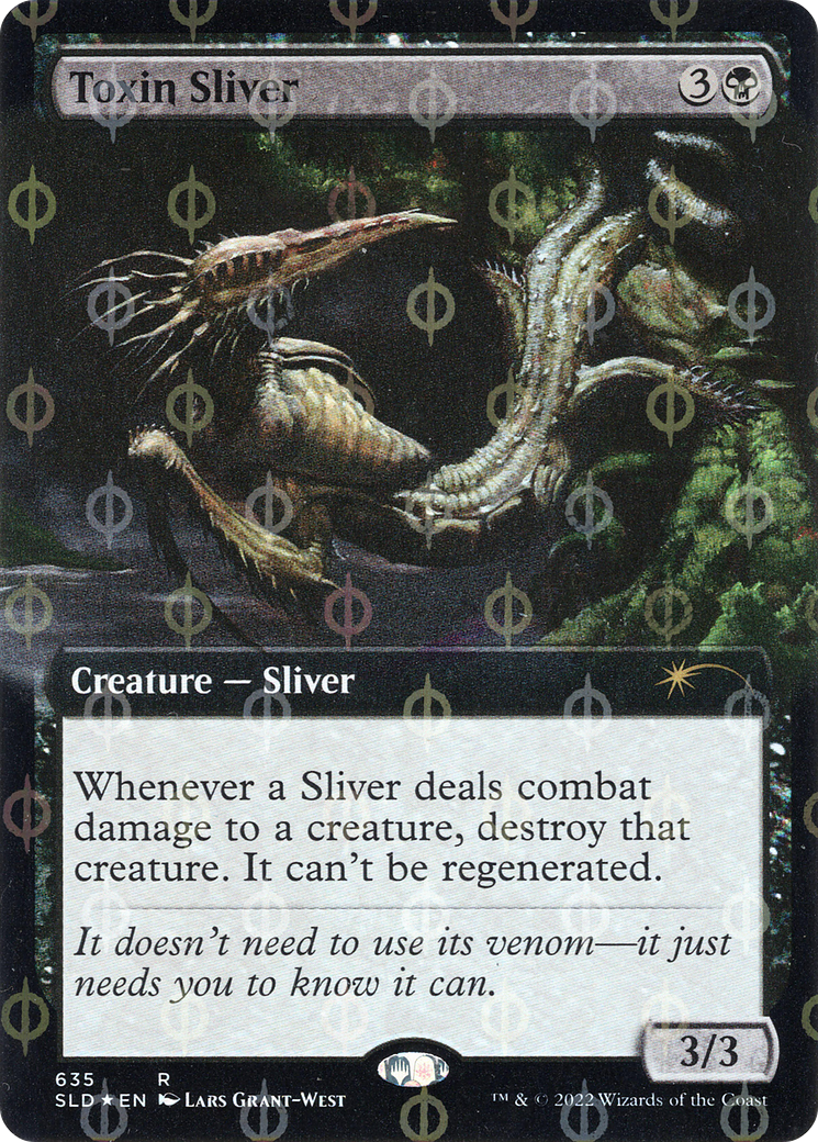 Toxin Sliver (Extended Art) (Step-and-Compleat Foil) [Secret Lair Drop Promos] | Deep Dive Games St. Marys