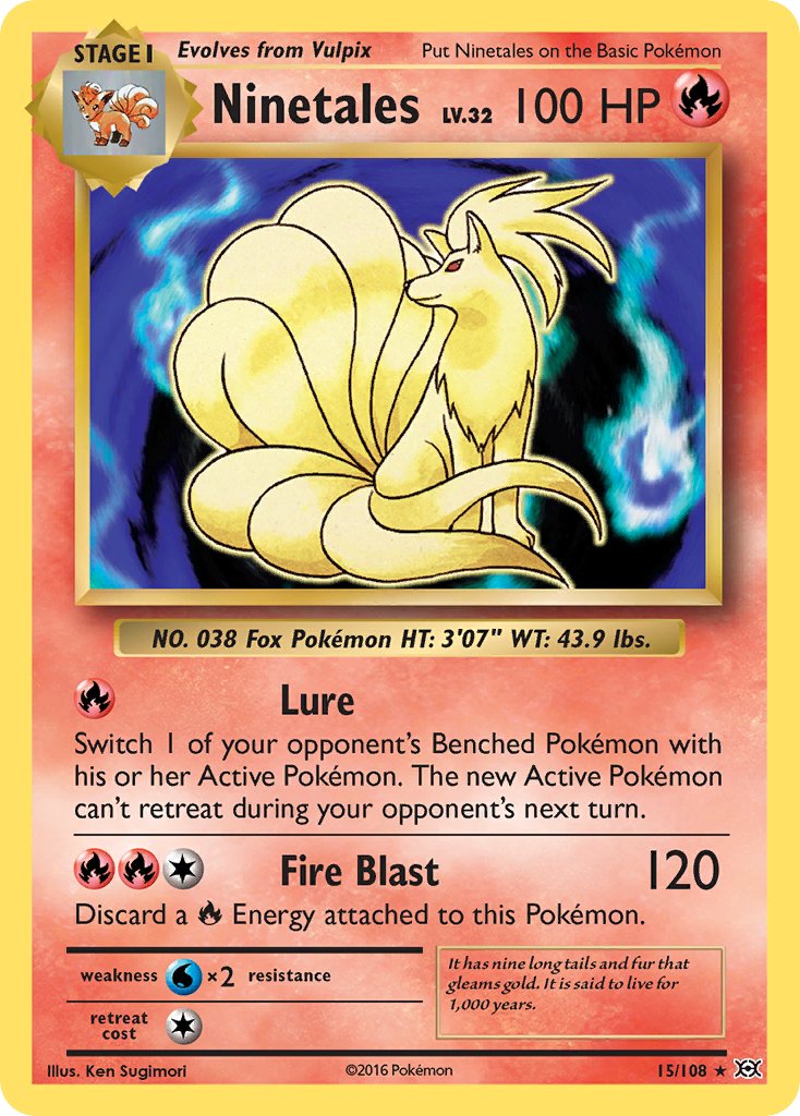 Ninetales (15/108) (Theme Deck Exclusive) [XY: Evolutions] | Deep Dive Games St. Marys