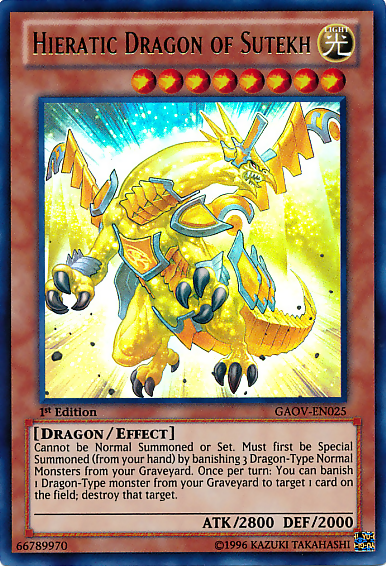 Hieratic Dragon of Sutekh [GAOV-EN025] Ultra Rare | Deep Dive Games St. Marys