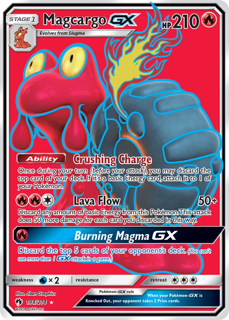 Magcargo GX (198/214) [Sun & Moon: Lost Thunder] | Deep Dive Games St. Marys