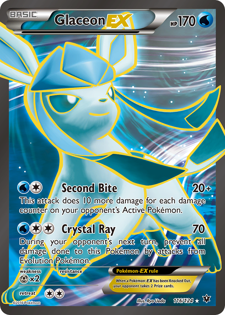 Glaceon EX (116/124) [XY: Fates Collide] | Deep Dive Games St. Marys