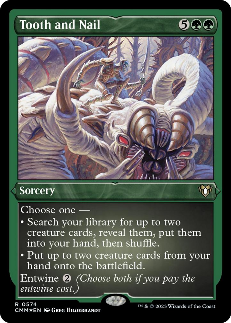 Tooth and Nail (Foil Etched) [Commander Masters] | Deep Dive Games St. Marys