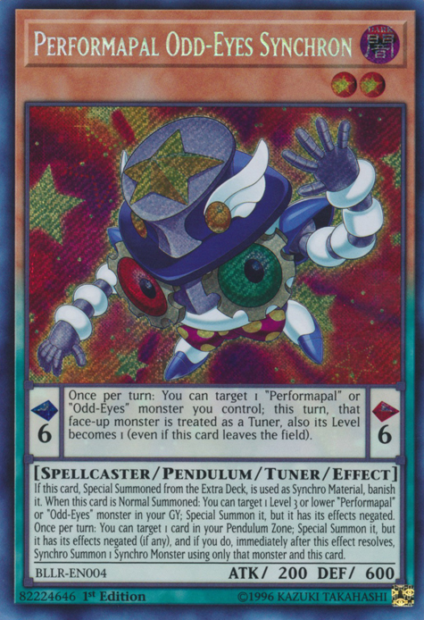 Performapal Odd-Eyes Synchron [BLLR-EN004] Secret Rare | Deep Dive Games St. Marys