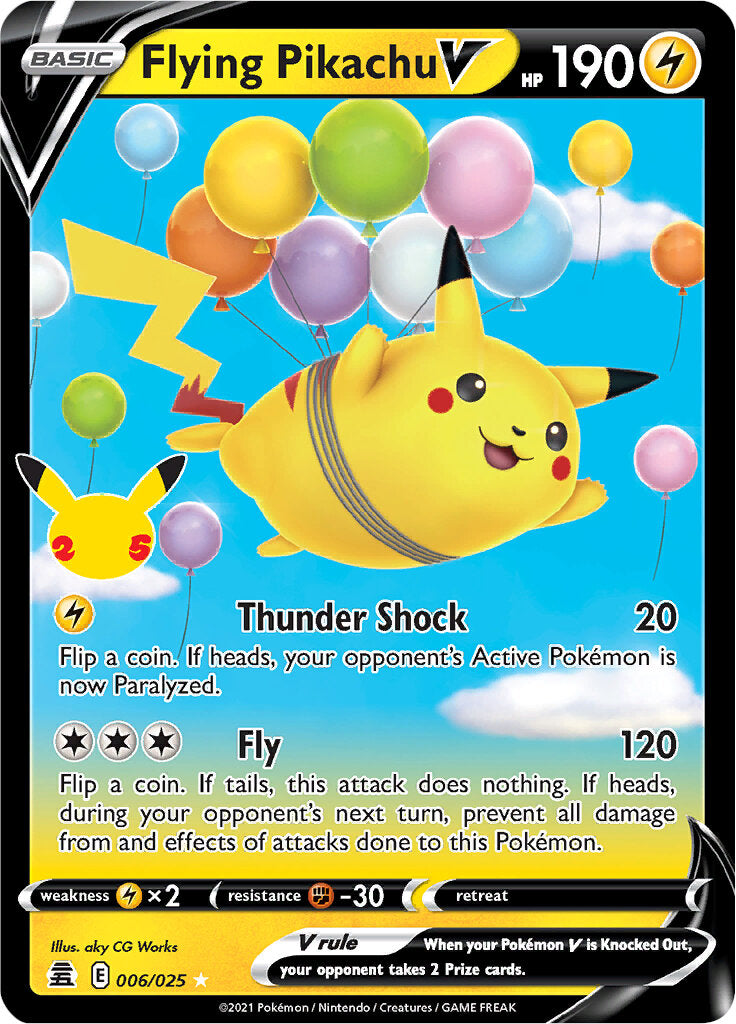 Flying Pikachu V (006/025) [Celebrations: 25th Anniversary] | Deep Dive Games St. Marys