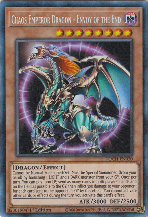 Chaos Emperor Dragon - Envoy of the End [TOCH-EN030] Collector's Rare | Deep Dive Games St. Marys