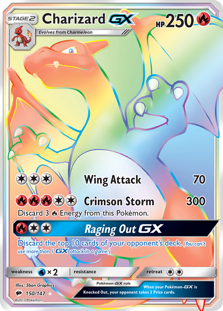 Charizard GX (150/147) [Sun & Moon: Burning Shadows] | Deep Dive Games St. Marys