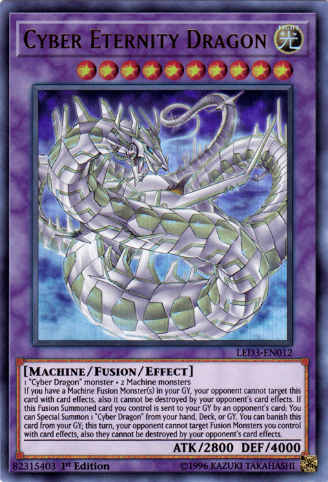 Cyber Eternity Dragon [LED3-EN012] Ultra Rare | Deep Dive Games St. Marys