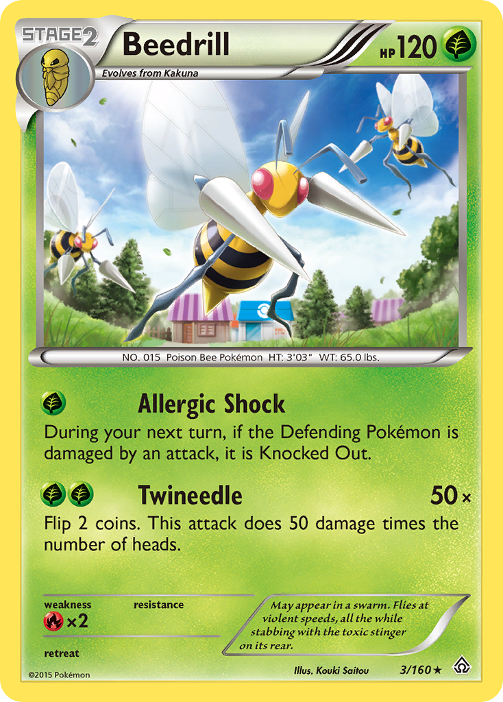 Beedrill (3/160) [XY: Primal Clash] | Deep Dive Games St. Marys