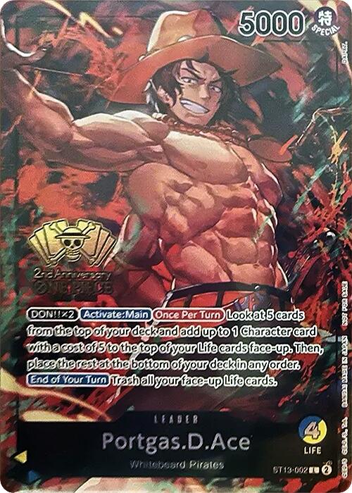 Portgas.D.Ace (2nd Anniversary Tournament) [One Piece Promotion Cards] | Deep Dive Games St. Marys