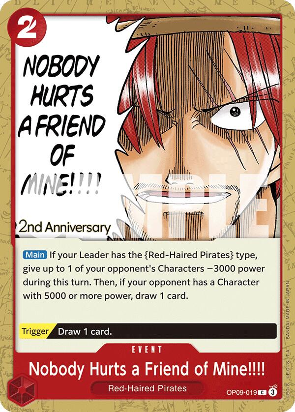Nobody Hurts a Friend of Mine!!!! [Emperors in the New World: 2nd Anniversary Tournament Cards] | Deep Dive Games St. Marys