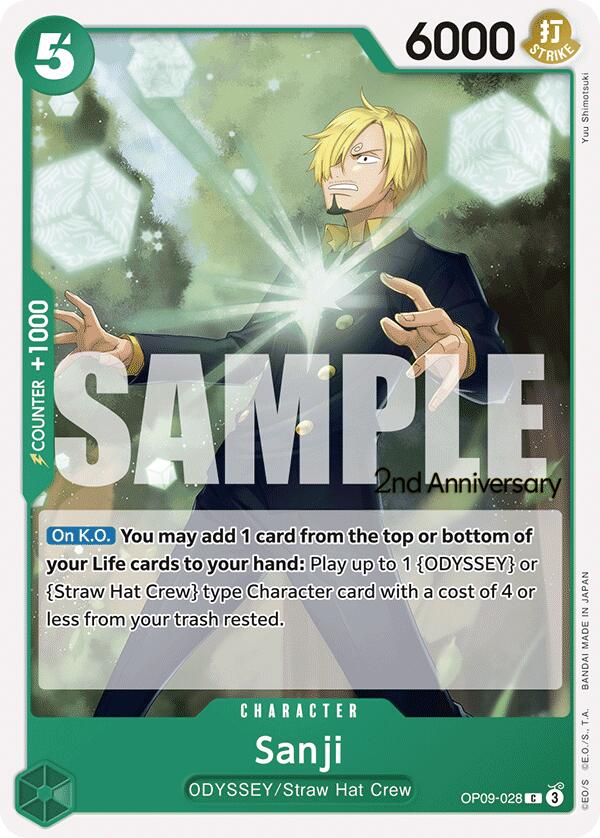 Sanji [Emperors in the New World: 2nd Anniversary Tournament Cards] | Deep Dive Games St. Marys