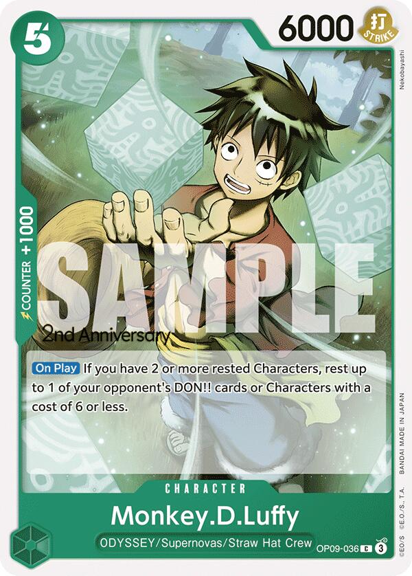 Monkey.D.Luffy [Emperors in the New World: 2nd Anniversary Tournament Cards] | Deep Dive Games St. Marys