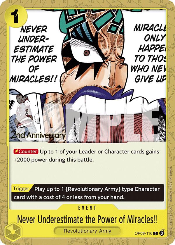 Never Underestimate the Power of Miracles!! [Emperors in the New World: 2nd Anniversary Tournament Cards] | Deep Dive Games St. Marys