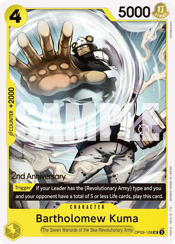 Bartholomew Kuma [Emperors in the New World: 2nd Anniversary Tournament Cards] | Deep Dive Games St. Marys