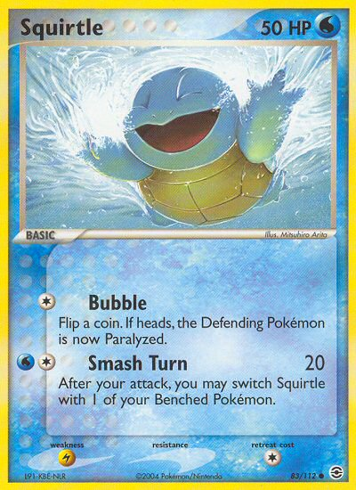 Squirtle (83/112) [EX: FireRed & LeafGreen] | Deep Dive Games St. Marys