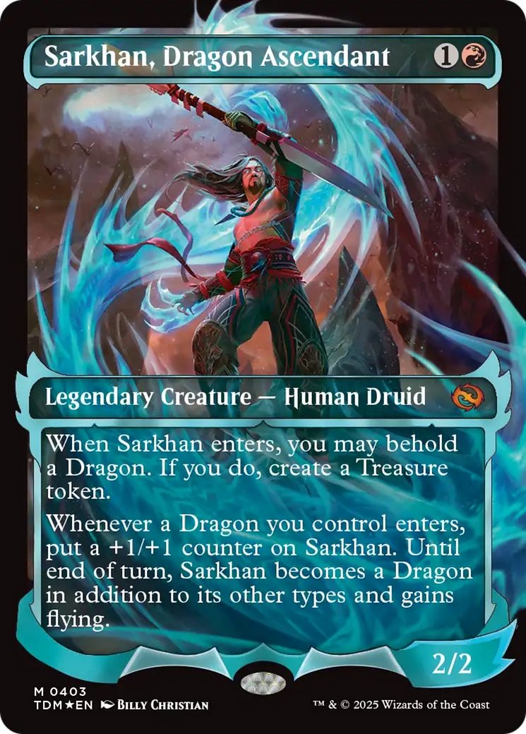 Sarkhan, Dragon Ascendant (0403) (Showcase) [Tarkir: Dragonstorm] | Deep Dive Games St. Marys