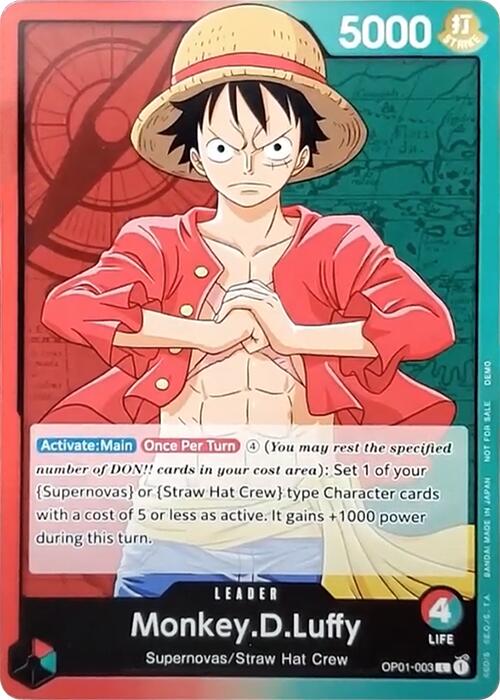 Monkey.D.Luffy [One Piece Demo Deck Cards] | Deep Dive Games St. Marys